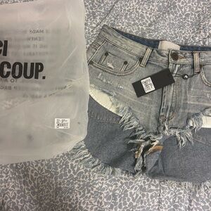 JUST GOT TODAY BRAND NEW ONE TEASPOON SIZE 25 MONTANA ROLLER SHORTS IN BLUE